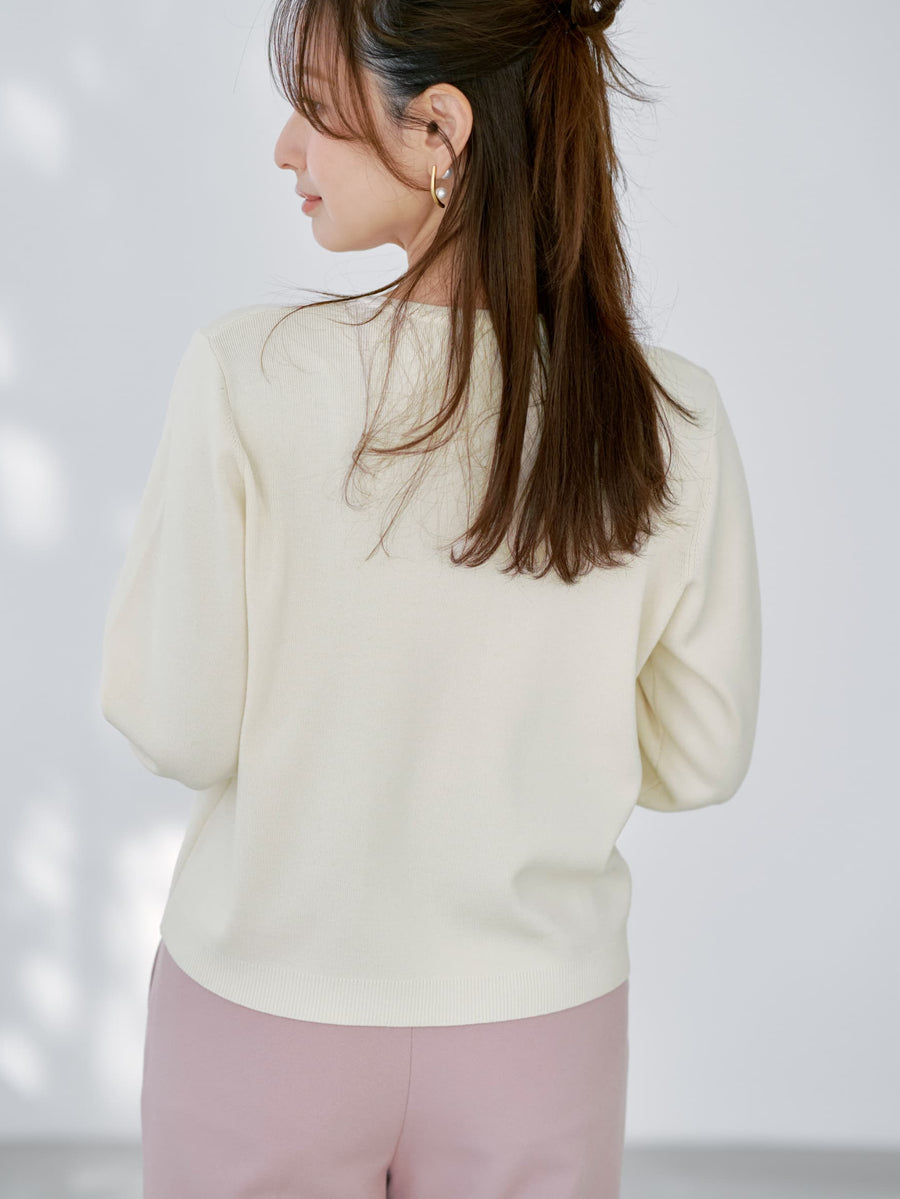 ゴールドボタンニットカーディガン　[通常]