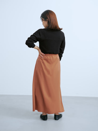 アシメナローサテンスカート-short & regular　[通常]