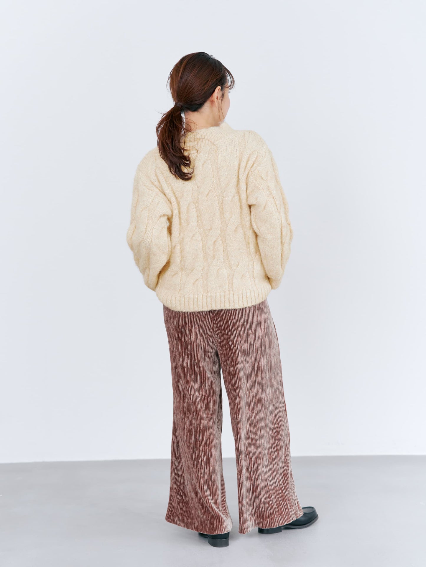 スパンコールローゲージゆるニット　[通常]