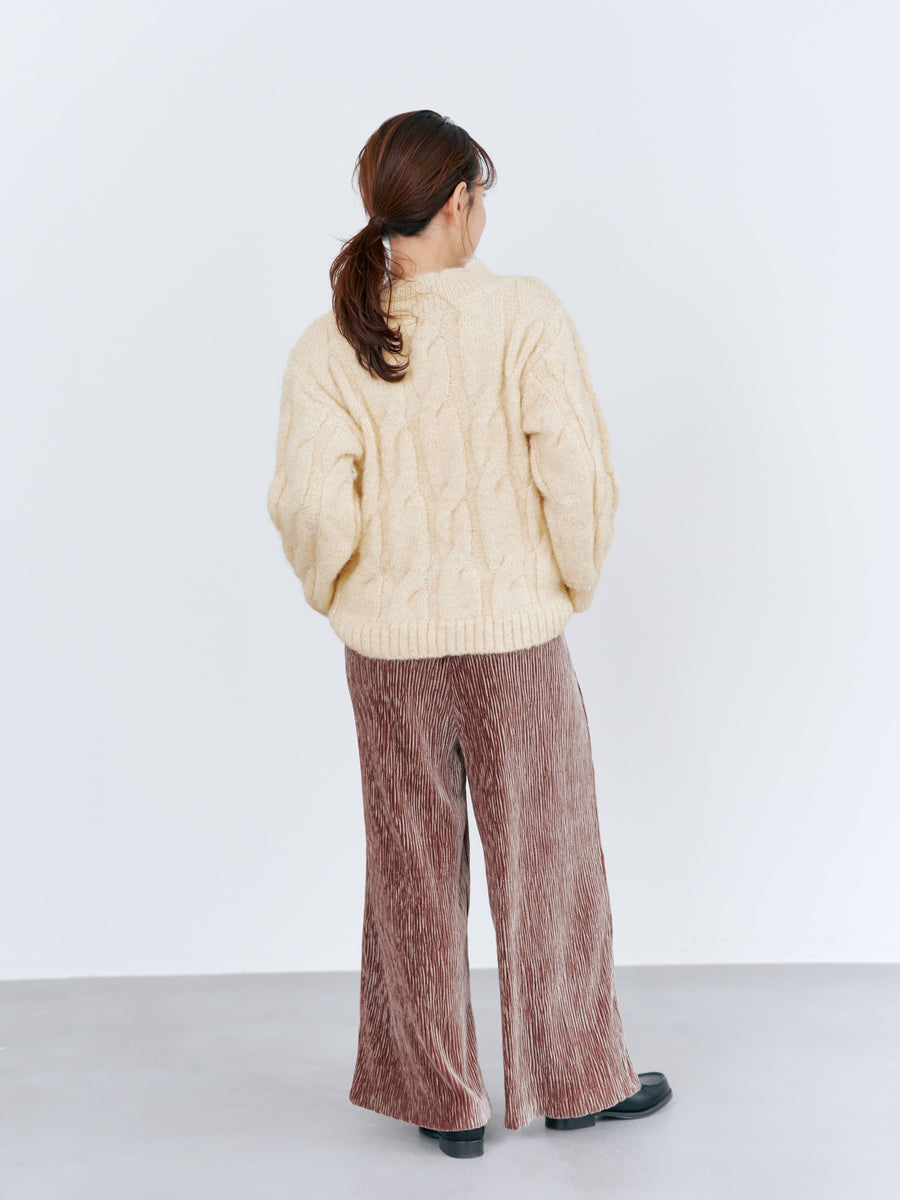 スパンコールローゲージゆるニット　[通常]