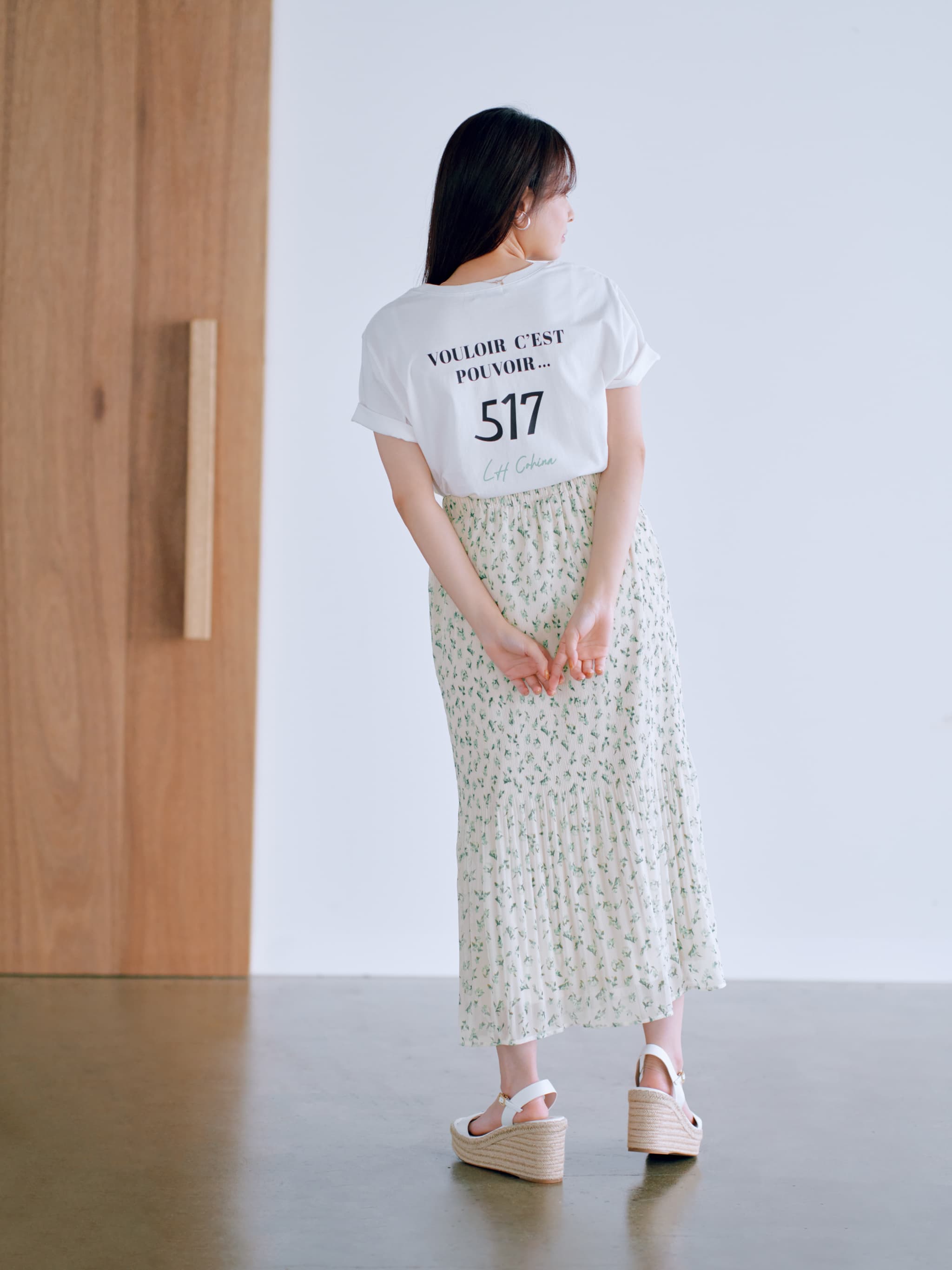 La Hutte別注】ヴィンテージプリントTシャツ | 小柄・低身長女性向け