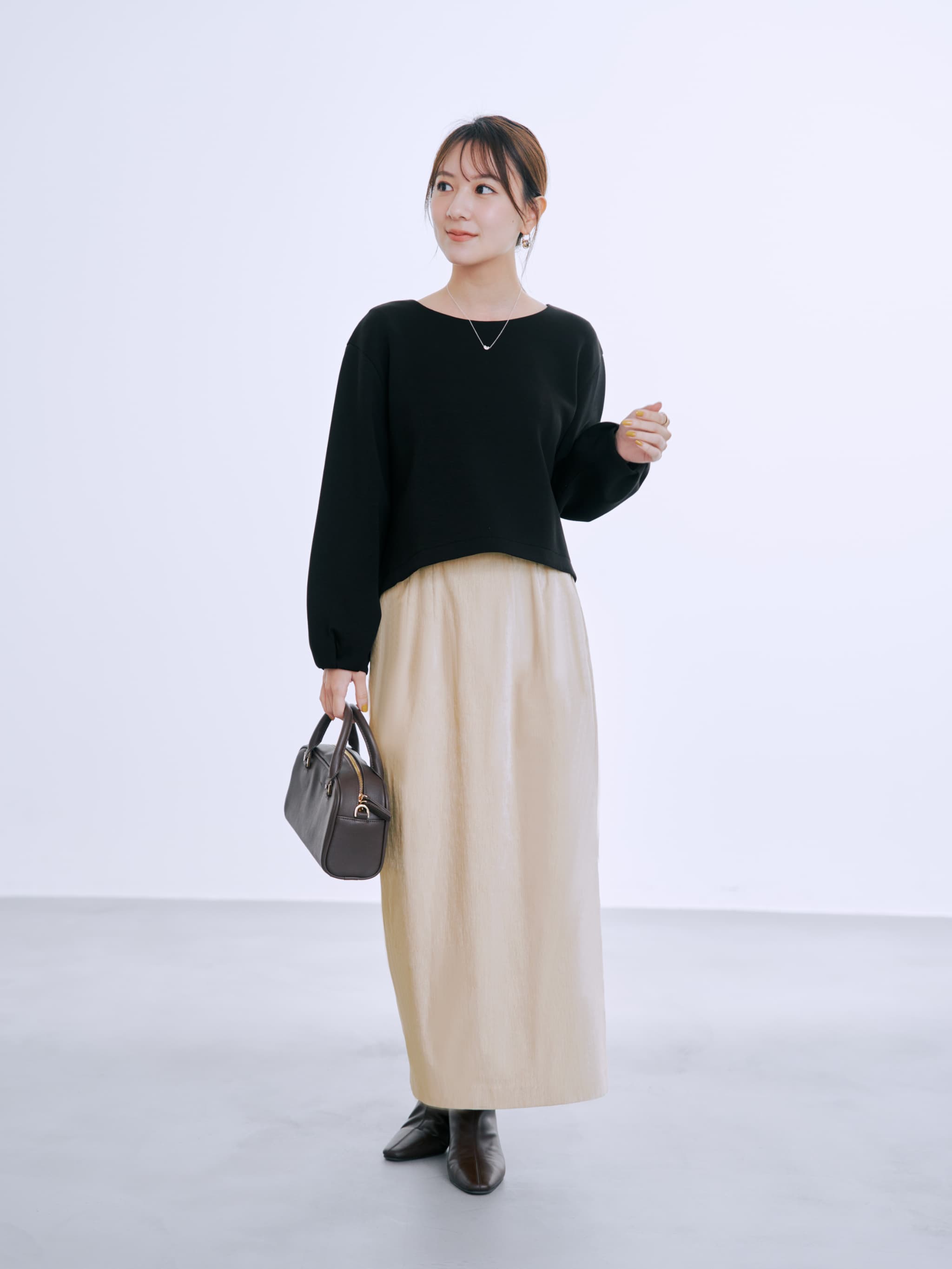 ダンボールトップスドットキャミワンピセット-short & regular | 小柄