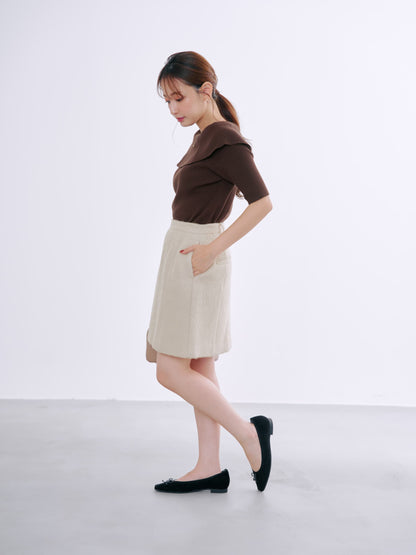 オフショルハーフスリーブニット　[通常]