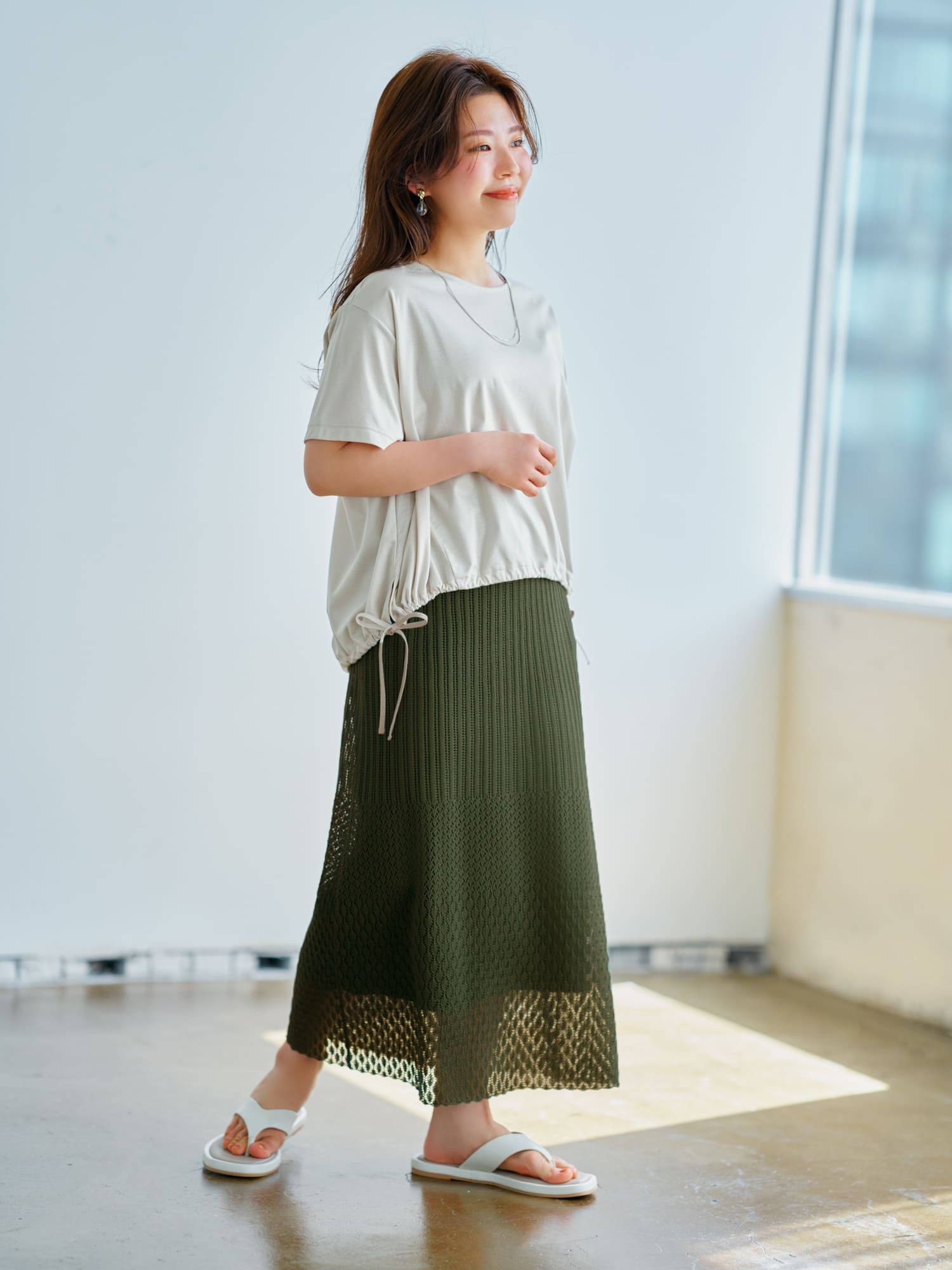 クロシェニットナロースカート-short & regular | 小柄・低身長女性 