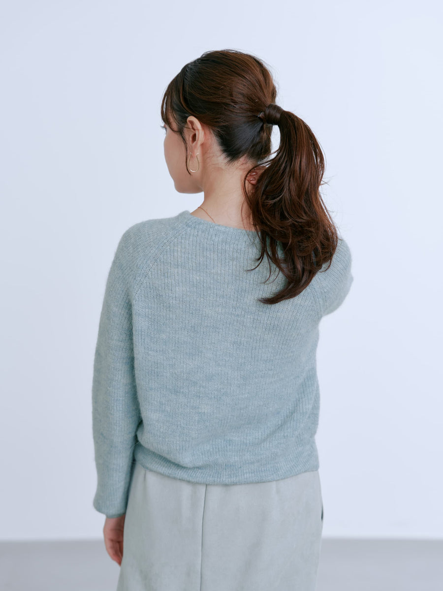 アルパカミックスパールカーディガン　[通常]