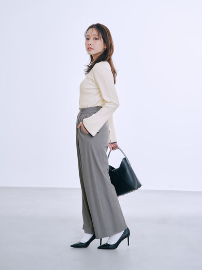 ミニケーブルリブニット　[通常]