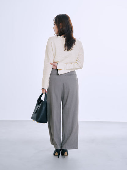 ミニケーブルリブニット　[通常]