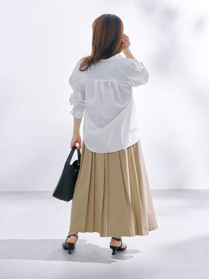 ランダムタックプリーツスカート-short & regular　[通常]