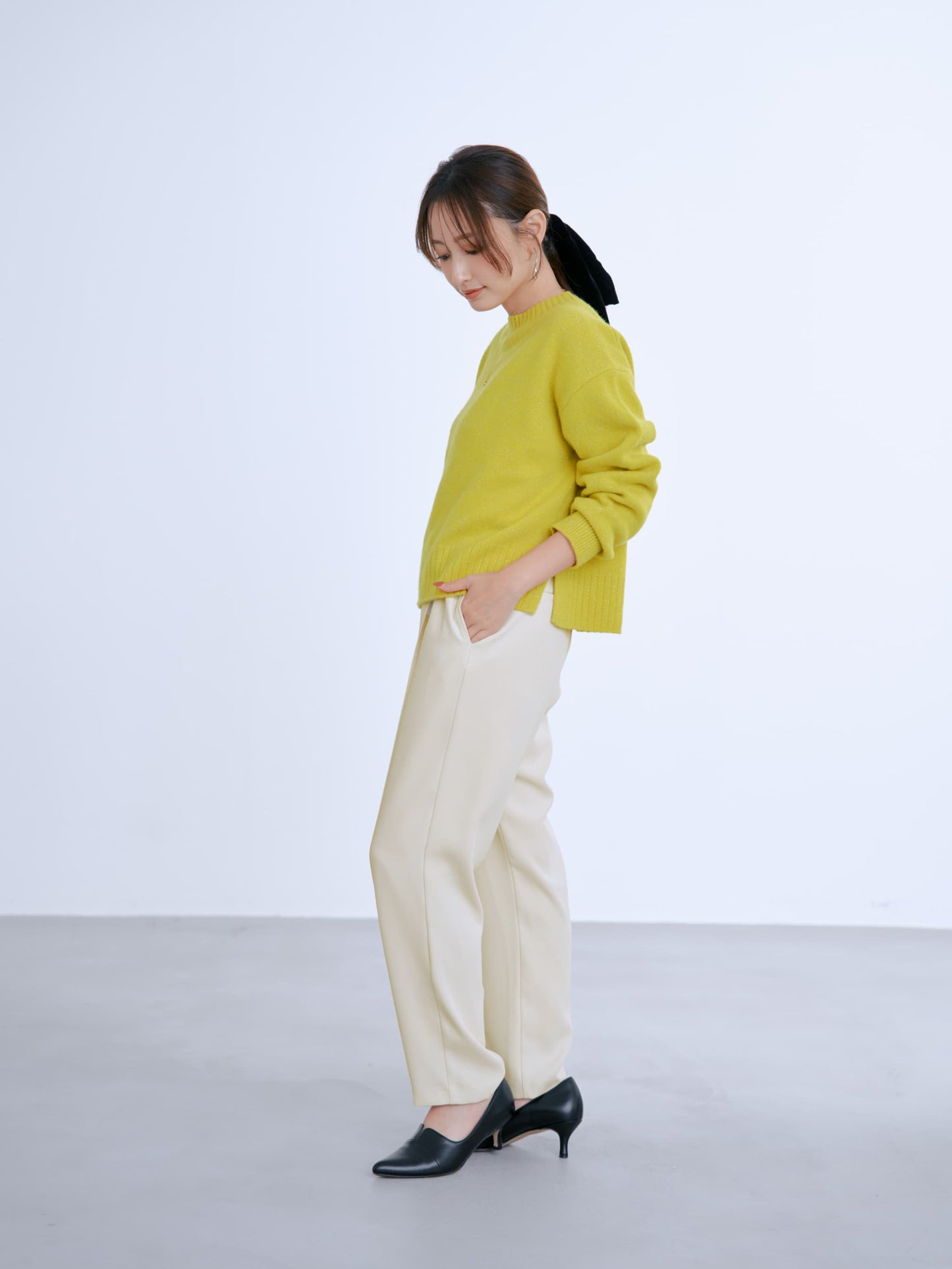 ウールカシミヤボトルネックニット　[通常]