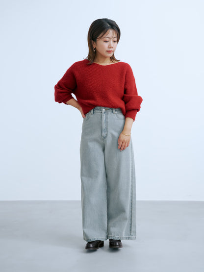 ＜CLASSY.掲載＞KUROKI DENIM フレアワイド-short & regular　[通常]