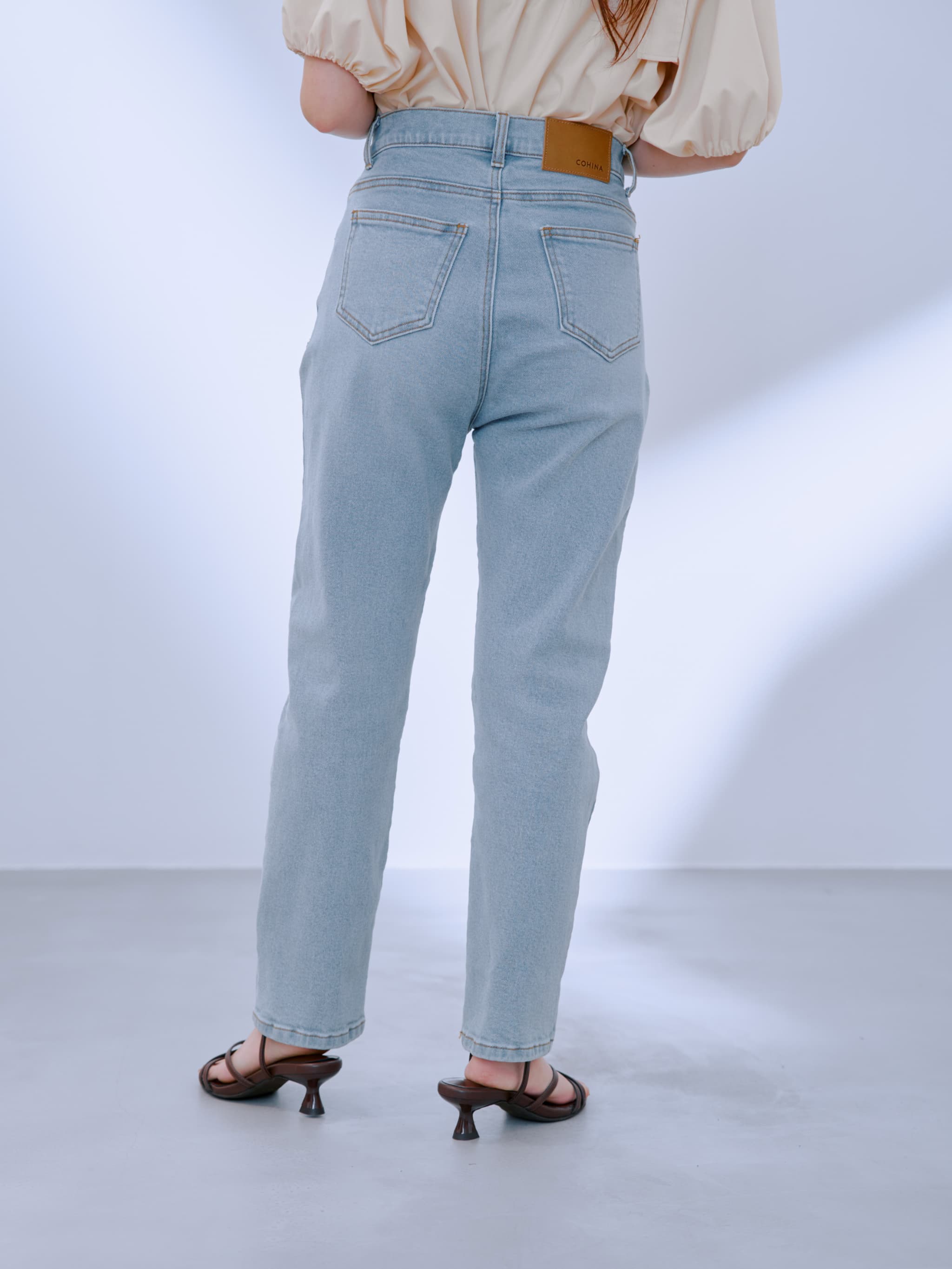 COHINA DENIM スリムストレート-short & regular | 小柄・低身長女性