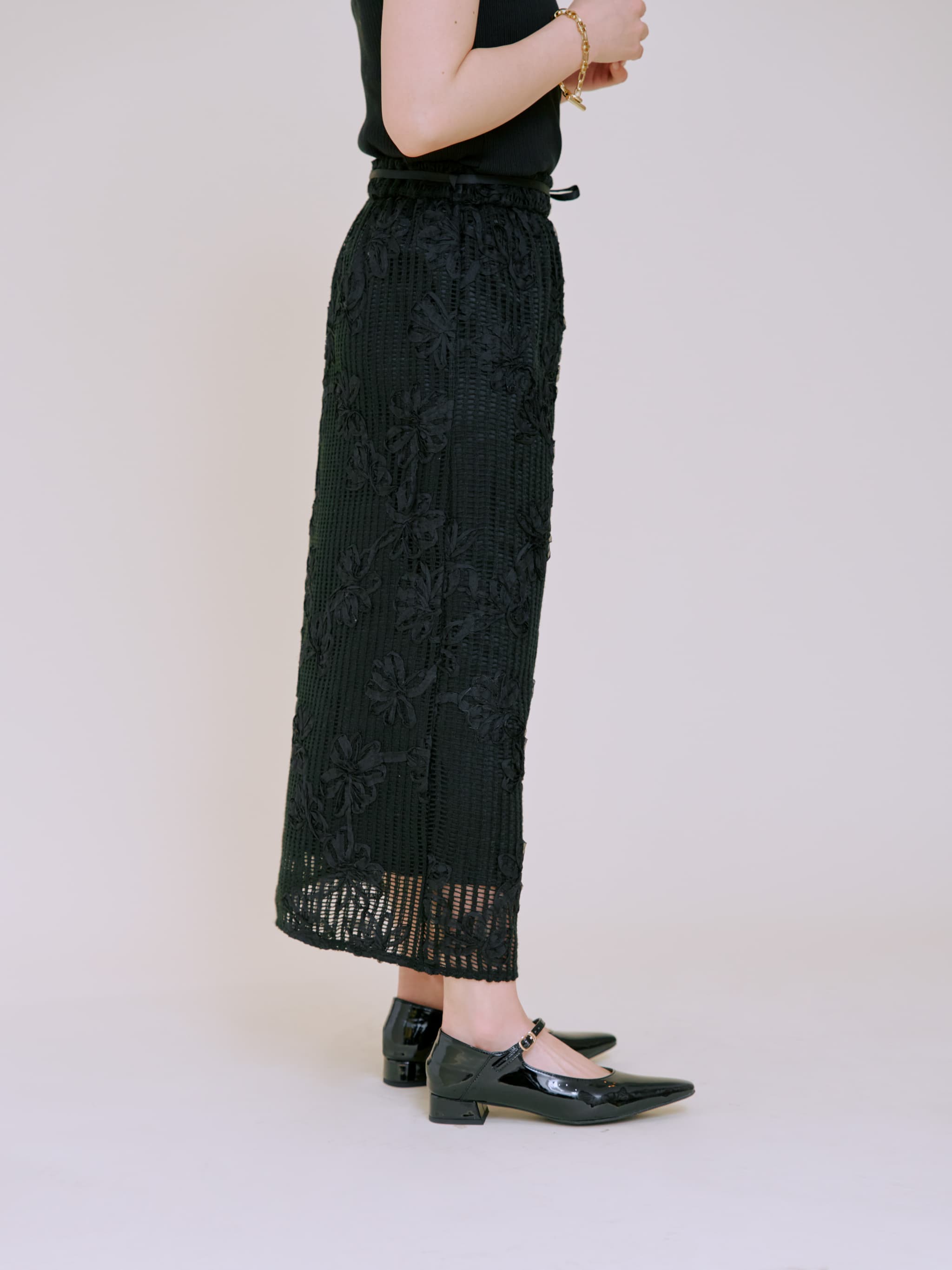 ANAYI アナイ テープエンブロイダリーレイヤード スカート 新品未使用 ANAYI スカート テープエンブロイダリーレイヤード : ZOZOTOWN