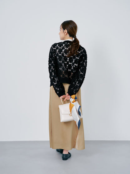 フラワーエンブロイダリーカーディガン　[通常]