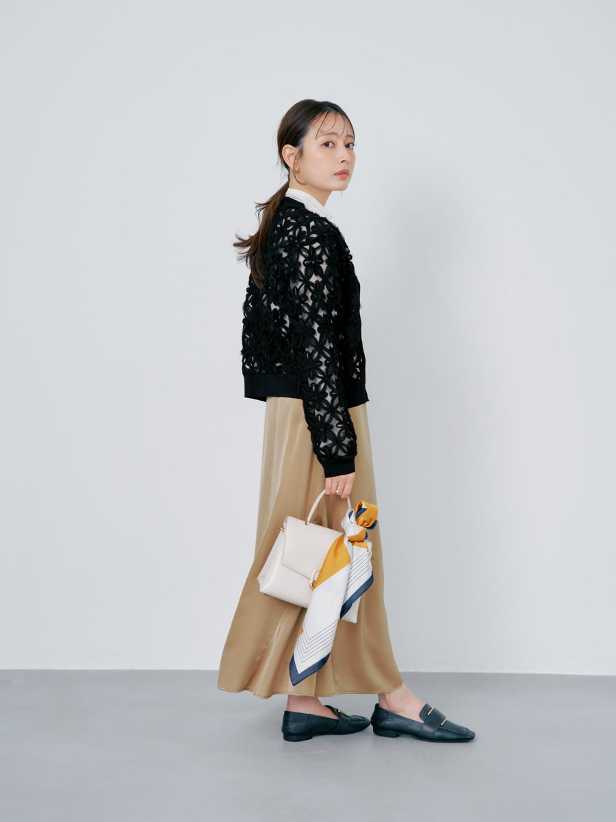 フラワーエンブロイダリーカーディガン　[通常]