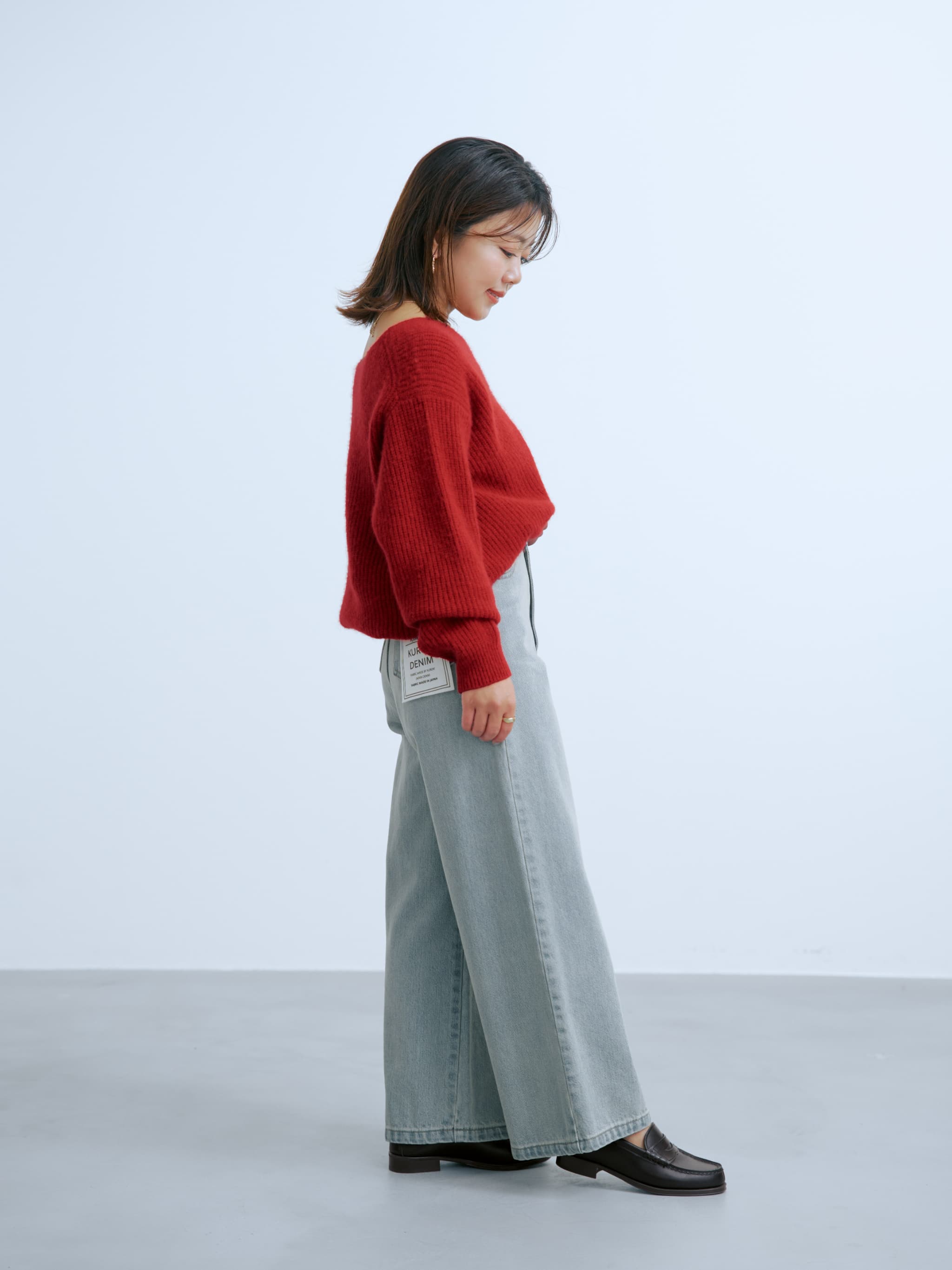 KUROKI DENIM フレアワイド-short & regular | 小柄・低身長女性向け