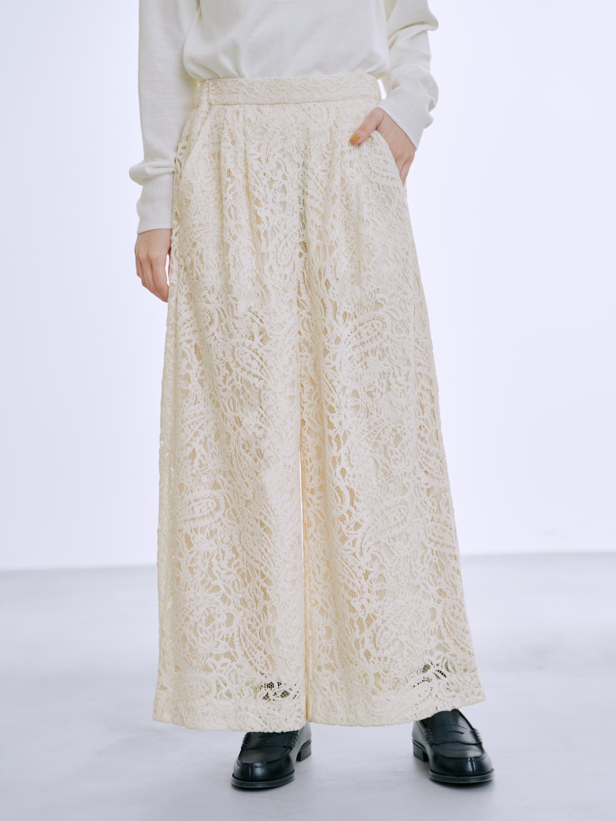 モールラッセルレースパンツ-short & regular | 小柄・低身長女性向け