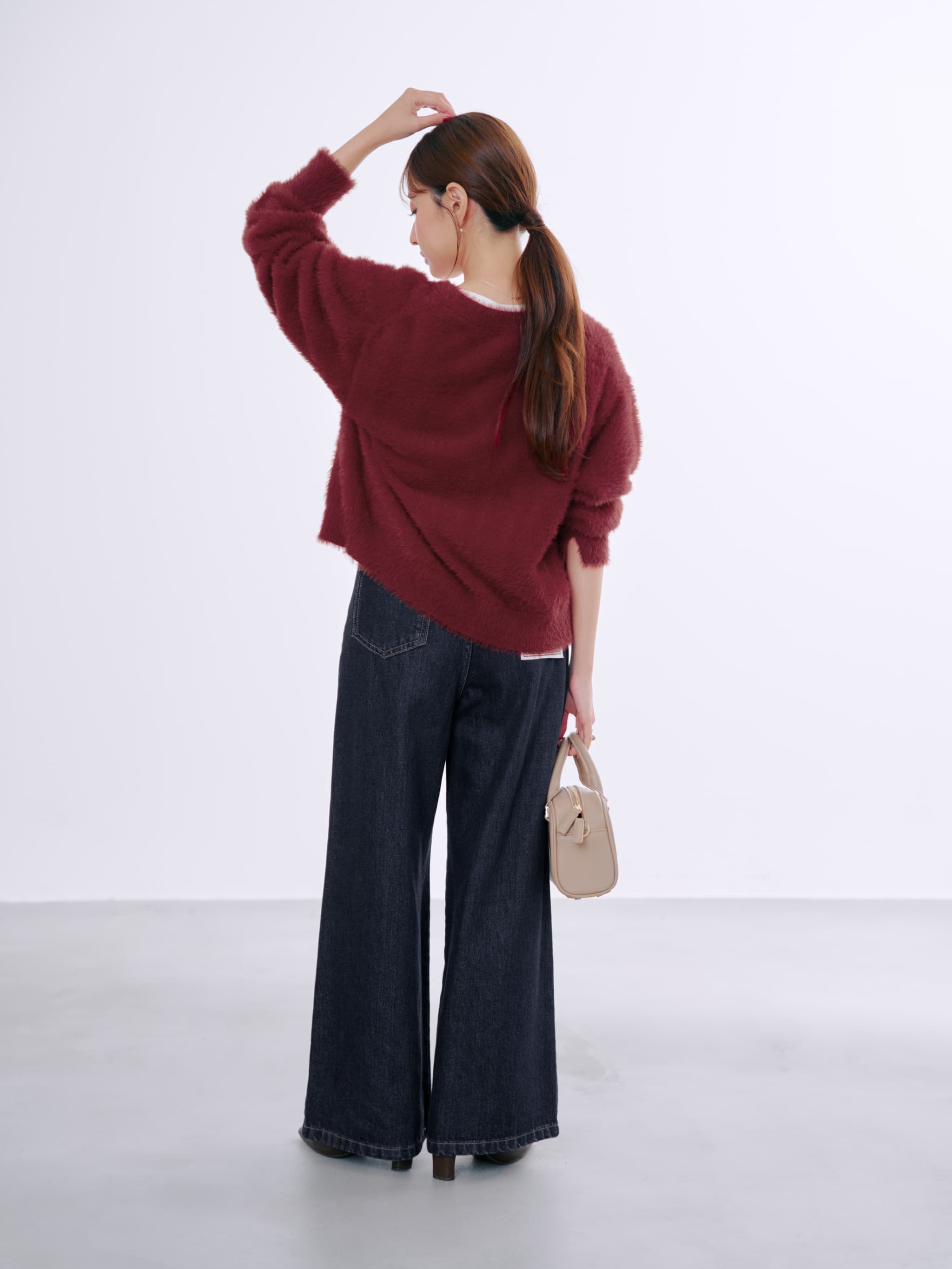 KUROKI DENIM フレアワイド-short & regular | 小柄・低身長女性向け