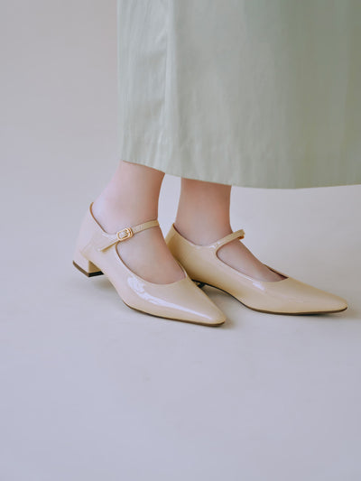 L （23~23.5cm相当） / ライトベージュ（エナメル）