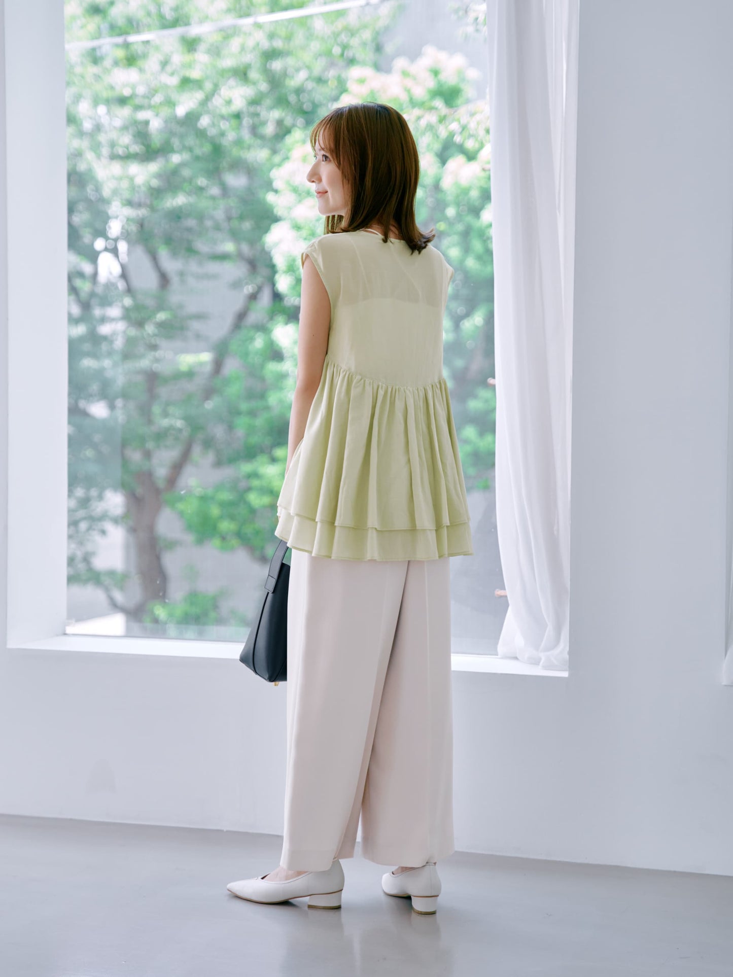 ソフトドビーストレートパンツ-short & regular　[通常]