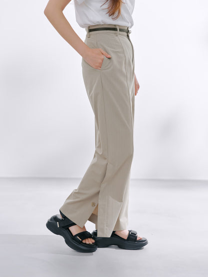 ＜non-no掲載＞ボタンベンツフレアパンツ-short & regular　[通常]