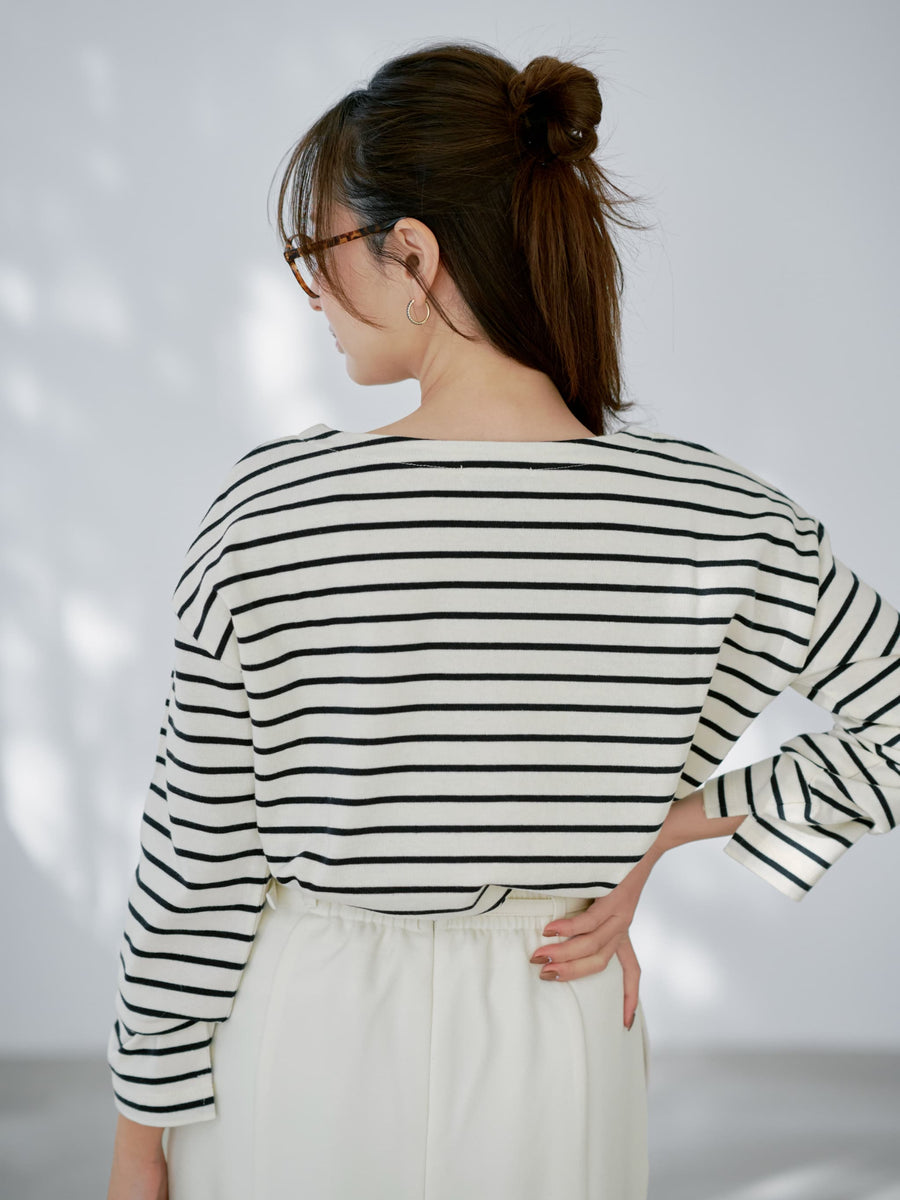 ボートネックバスクシャツ　[通常]