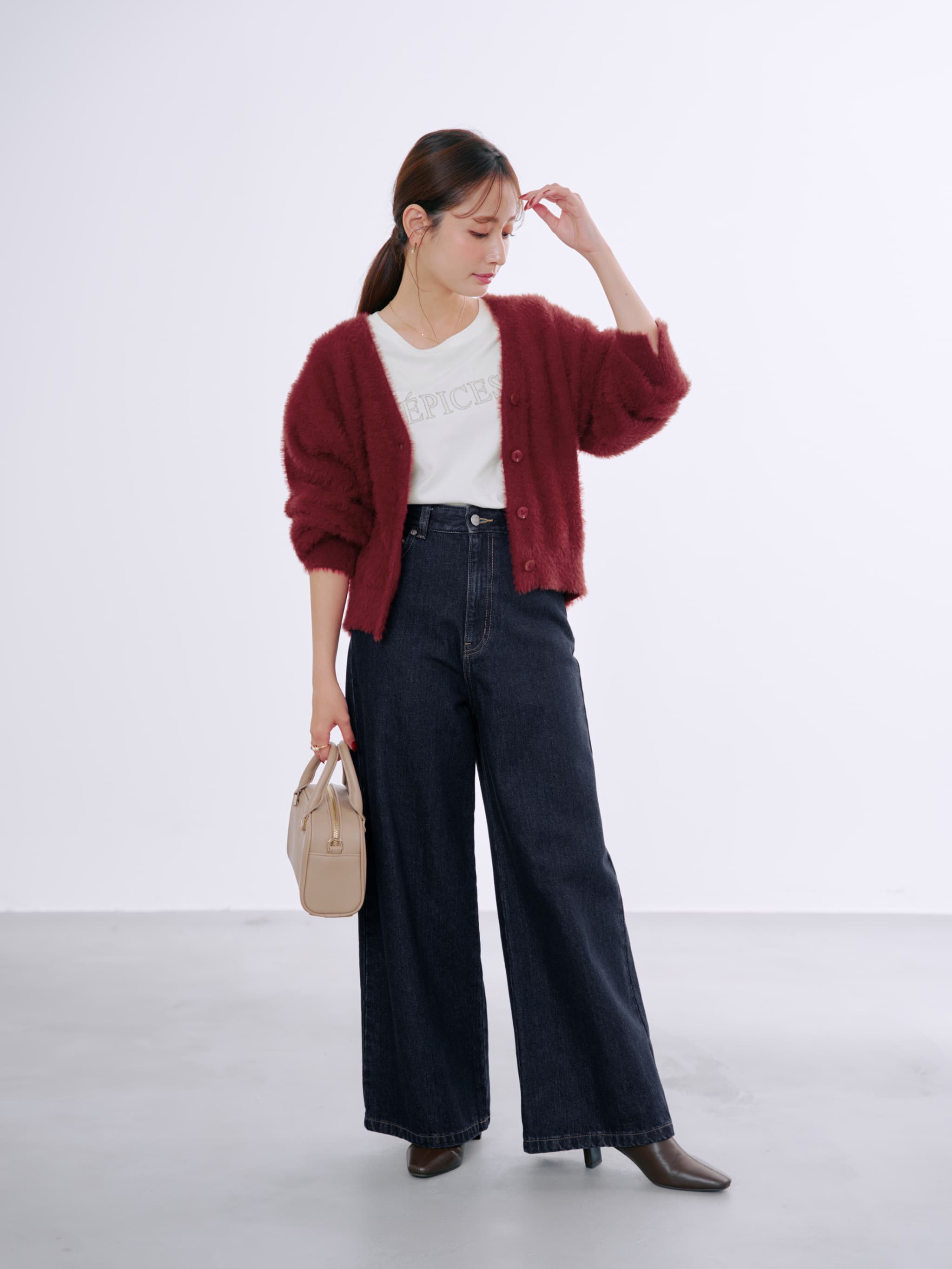 KUROKI DENIM フレアワイド-short & regular | 小柄・低身長女性向け