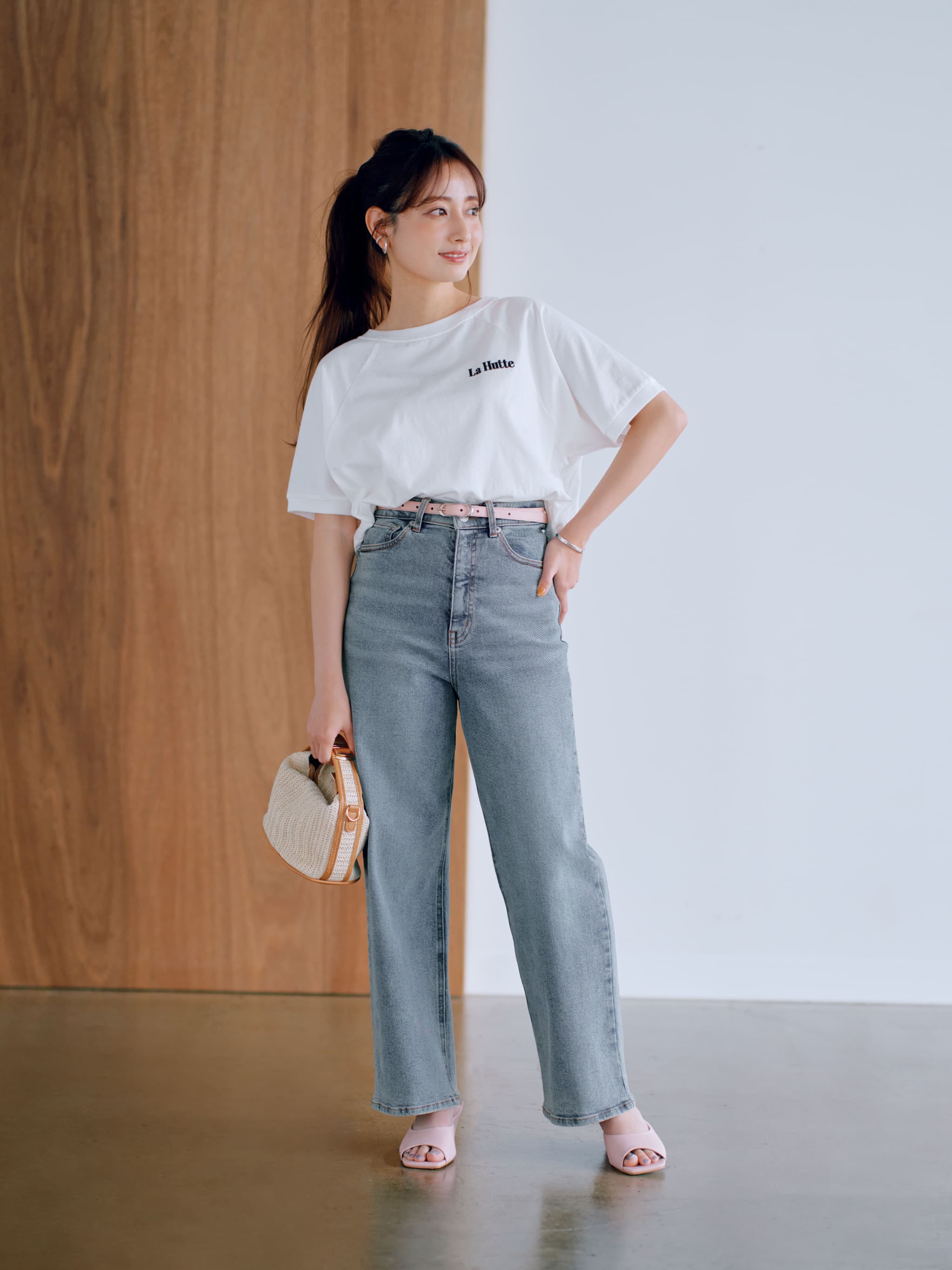 COHINA DENIM セミワイドストレート-short & regular | 小柄・低身長女性向けファッション通販、コーディネート |  COHINA STORE