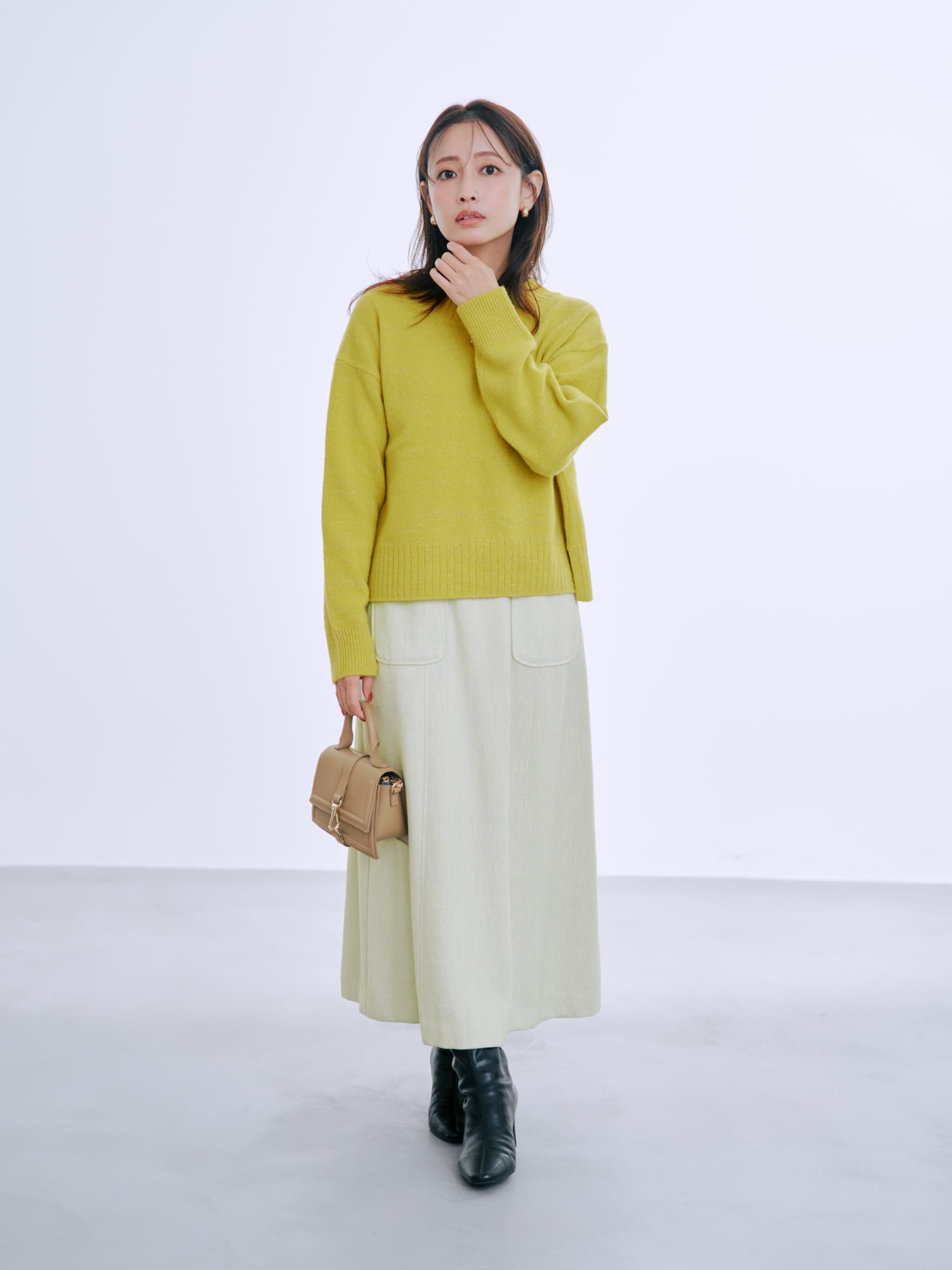 ミックスツイードスカート-short & regular | 小柄・低身長女性向け ミックスツイードスカート-short & regular | 小柄・低身長女性向け