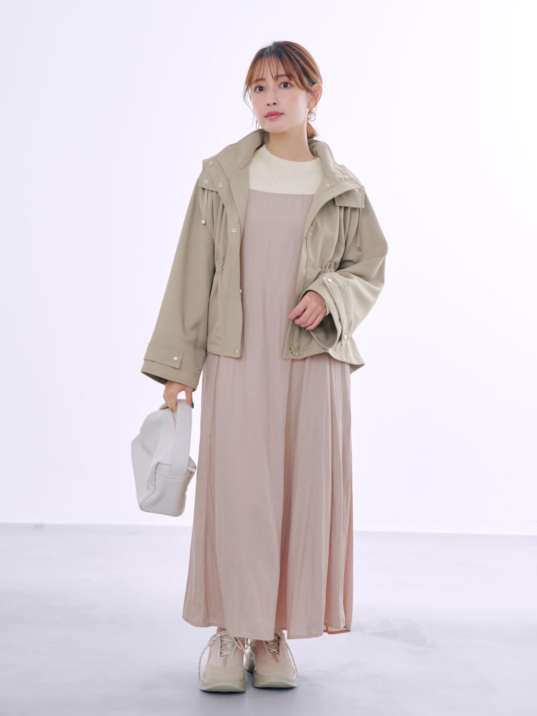 テントラインフーデッドブルゾン | 小柄・低身長女性向けファッション
