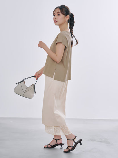 【汗染み防止】フラワーグラフィックTシャツ　[通常]