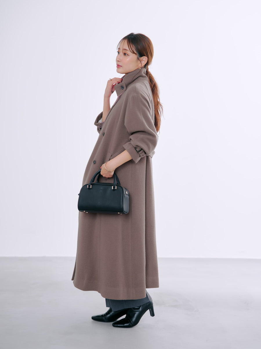 ＜sweetweb掲載＞セミダブルバックフレアウールコート-short & regular　[通常]