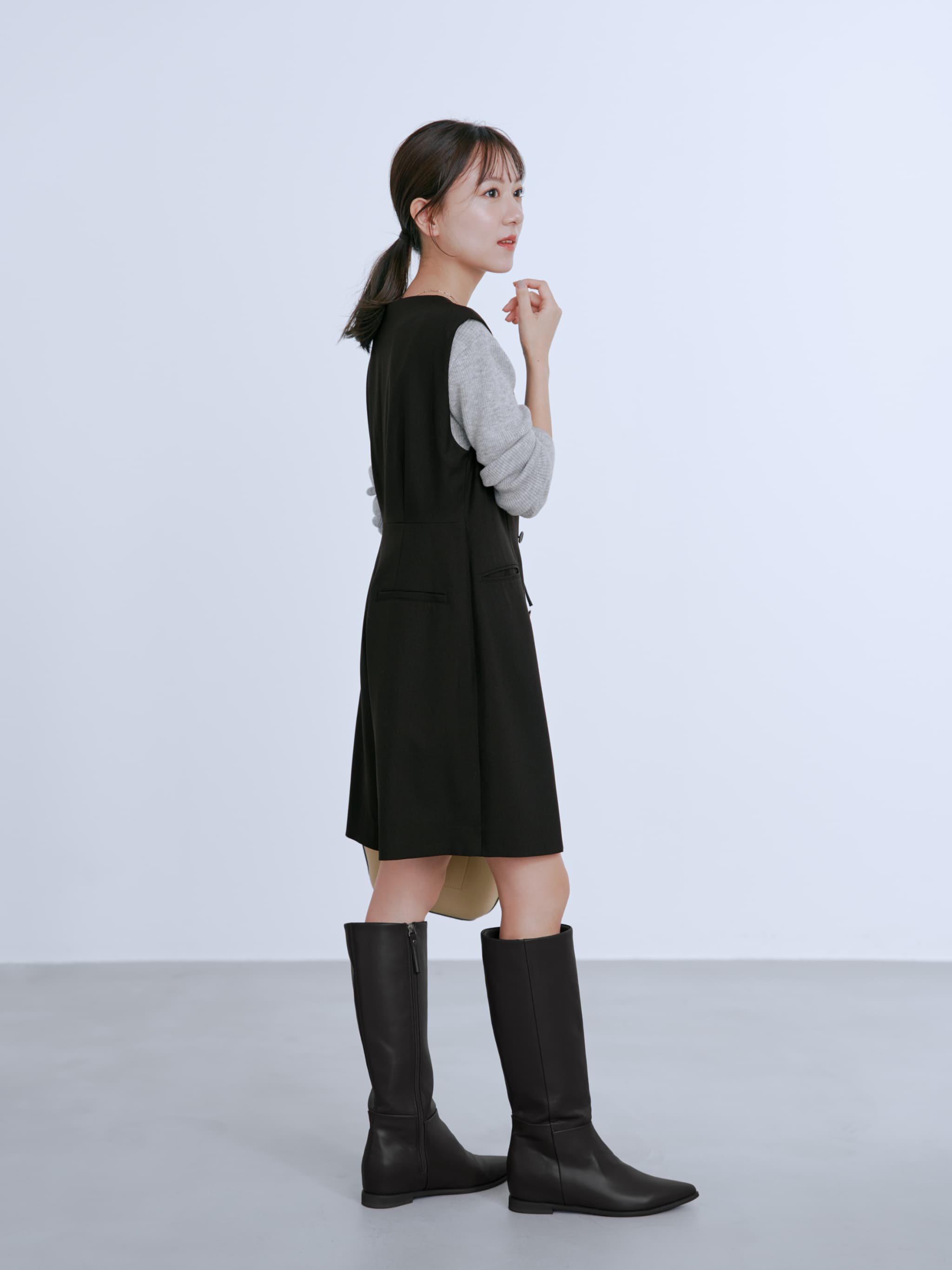 ジャケットライクミニオールインワン | 小柄・低身長女性向け