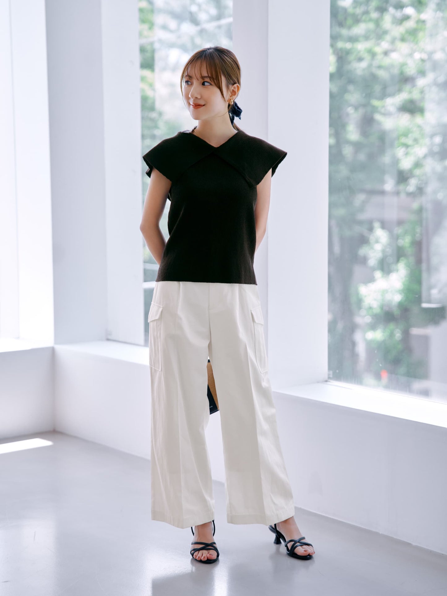 ワイドストレートカーゴパンツ-short & regular　[通常]