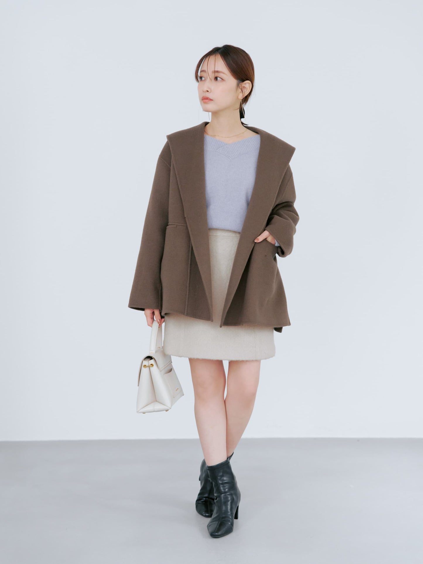 ＜sweetweb掲載＞アルパカシャギーミニスカート　[通常]