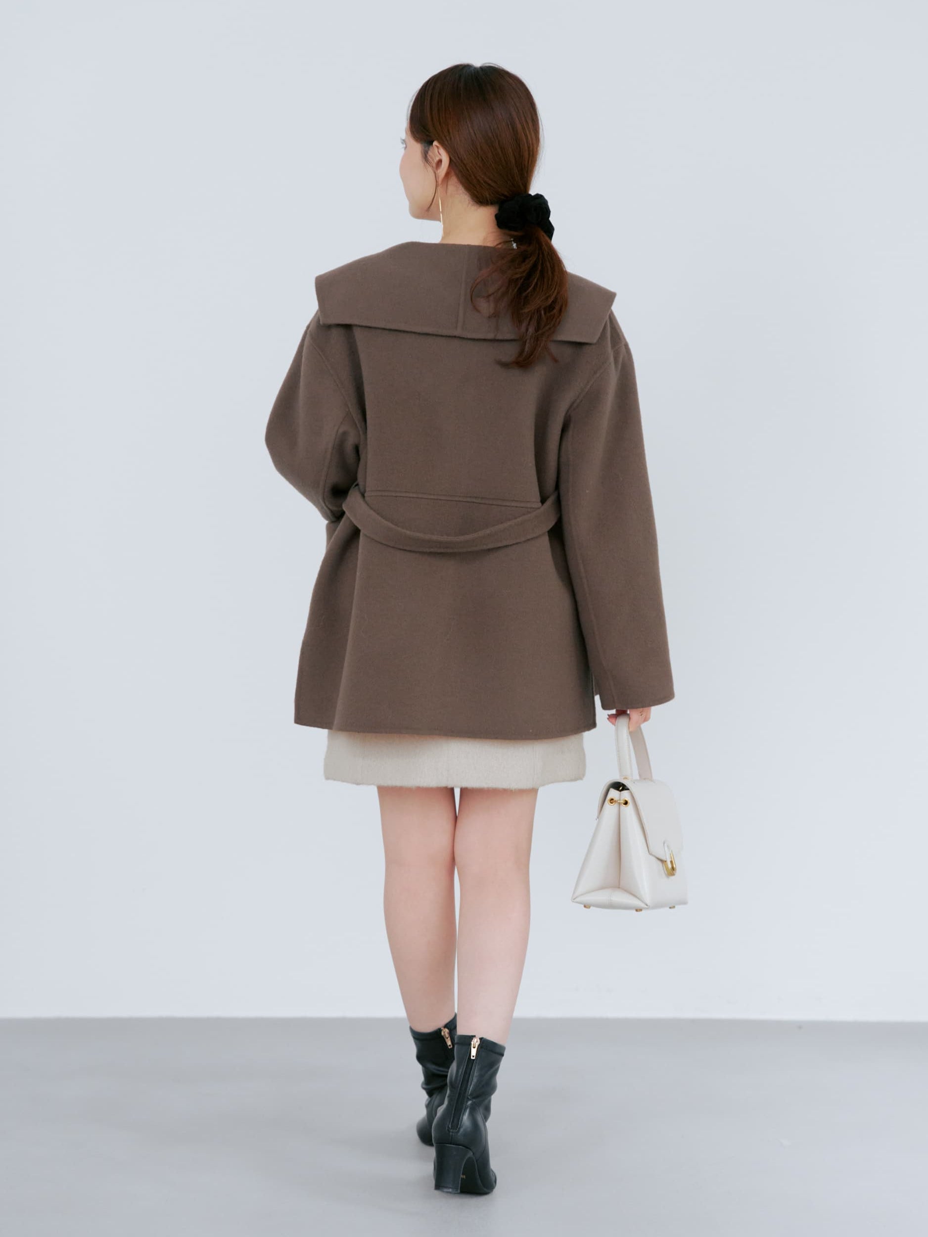ウールリバーミドルコート | 小柄・低身長女性向けファッション通販