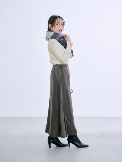 アシメナローサテンスカート-short & regular　[通常]