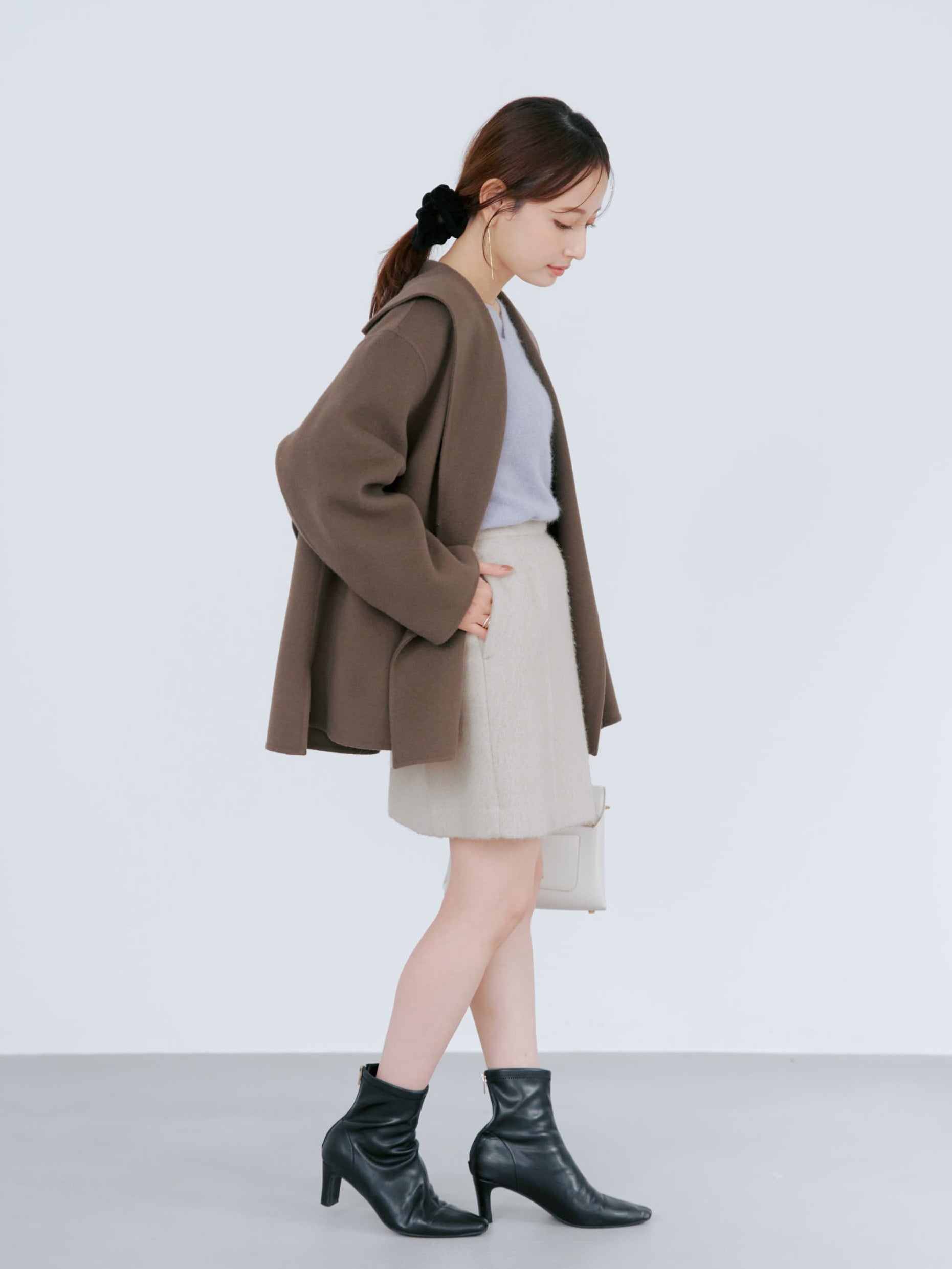 ウールリバーミドルコート | 小柄・低身長女性向けファッション通販