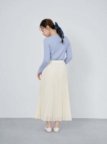 シルキーコットンゴールドボタンニット　[通常]