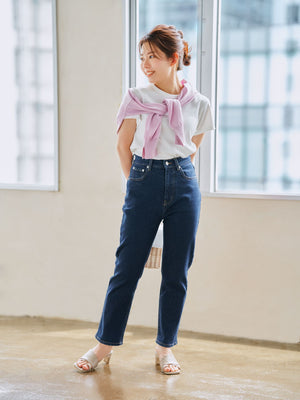 COHINA DENIM スリムストレート-short & regular | 小柄・低身長女性