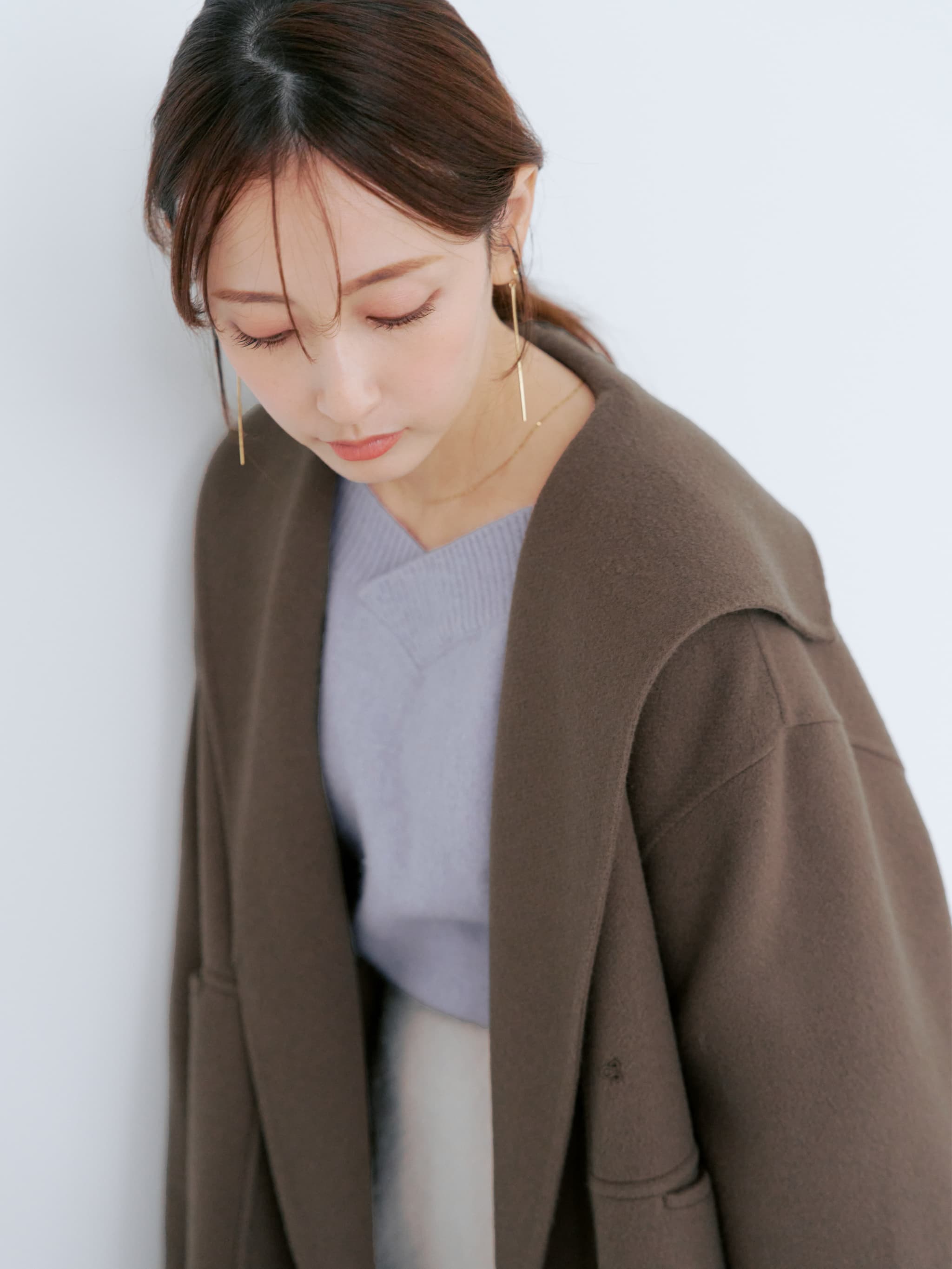 ウールリバーミドルコート | 小柄・低身長女性向けファッション通販