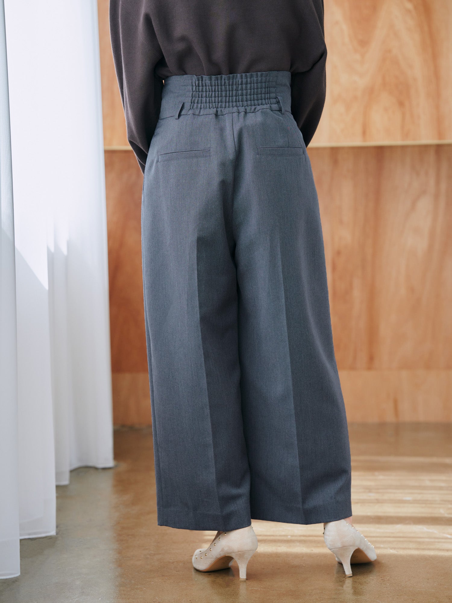 ハイウエストスリータックアシメパンツ | 小柄・低身長女性向け ハイウエストスリータックアシメパンツ | 小柄・低身長女性向け