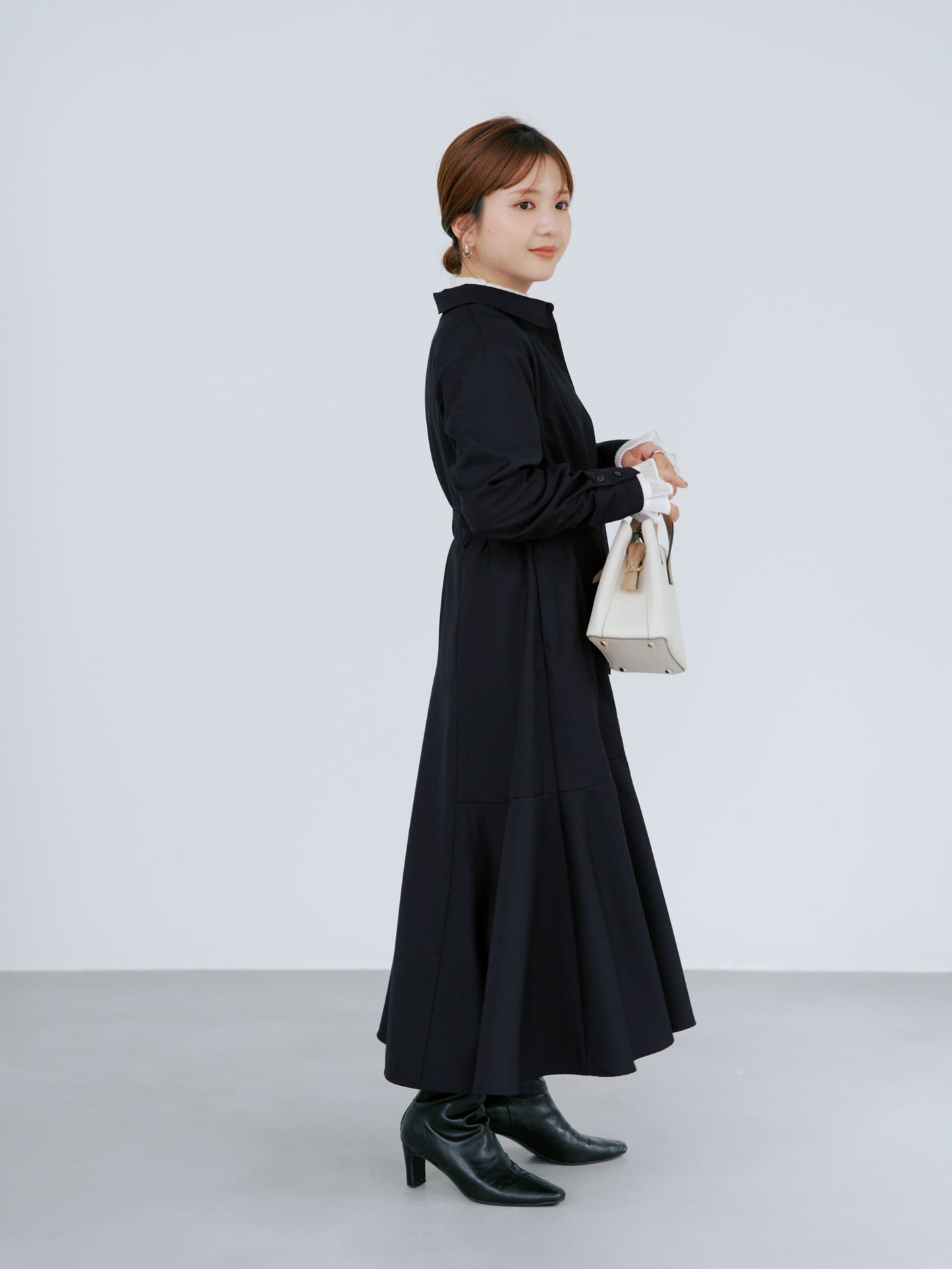 イレギュラーヘムシャツワンピース-short & regular　[通常]