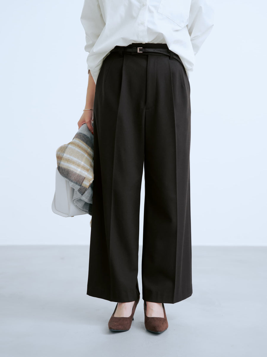 ウォームストレートパンツ-short & regular 　[一部予約]