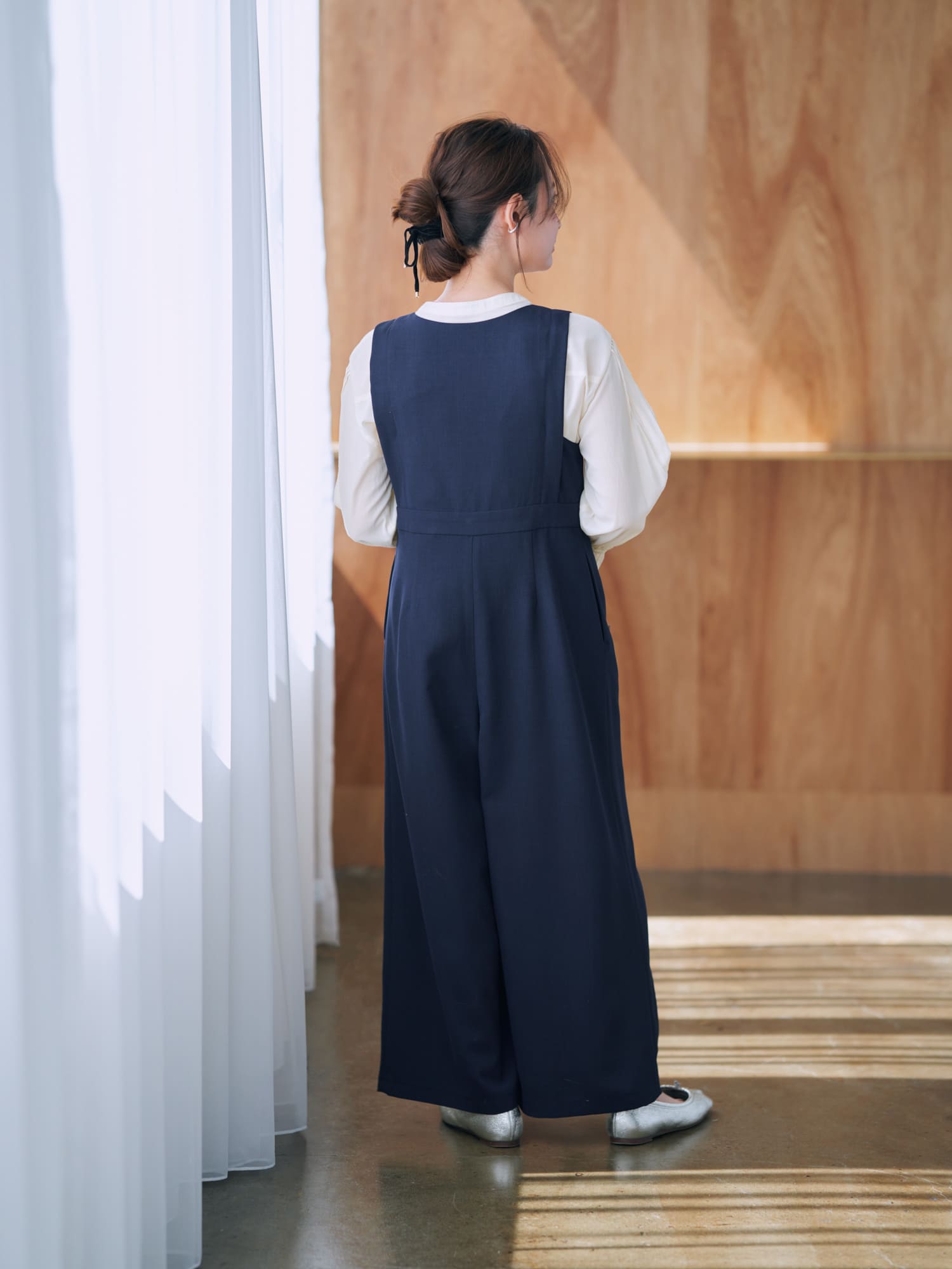 ピンタックスリーブブラウス | 小柄・低身長女性向け