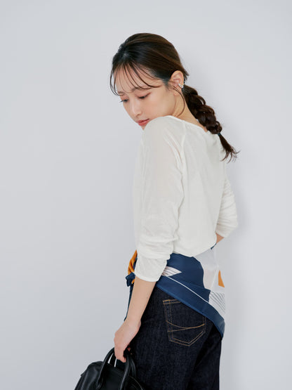 シアーベロアボートネックトップス　[通常]