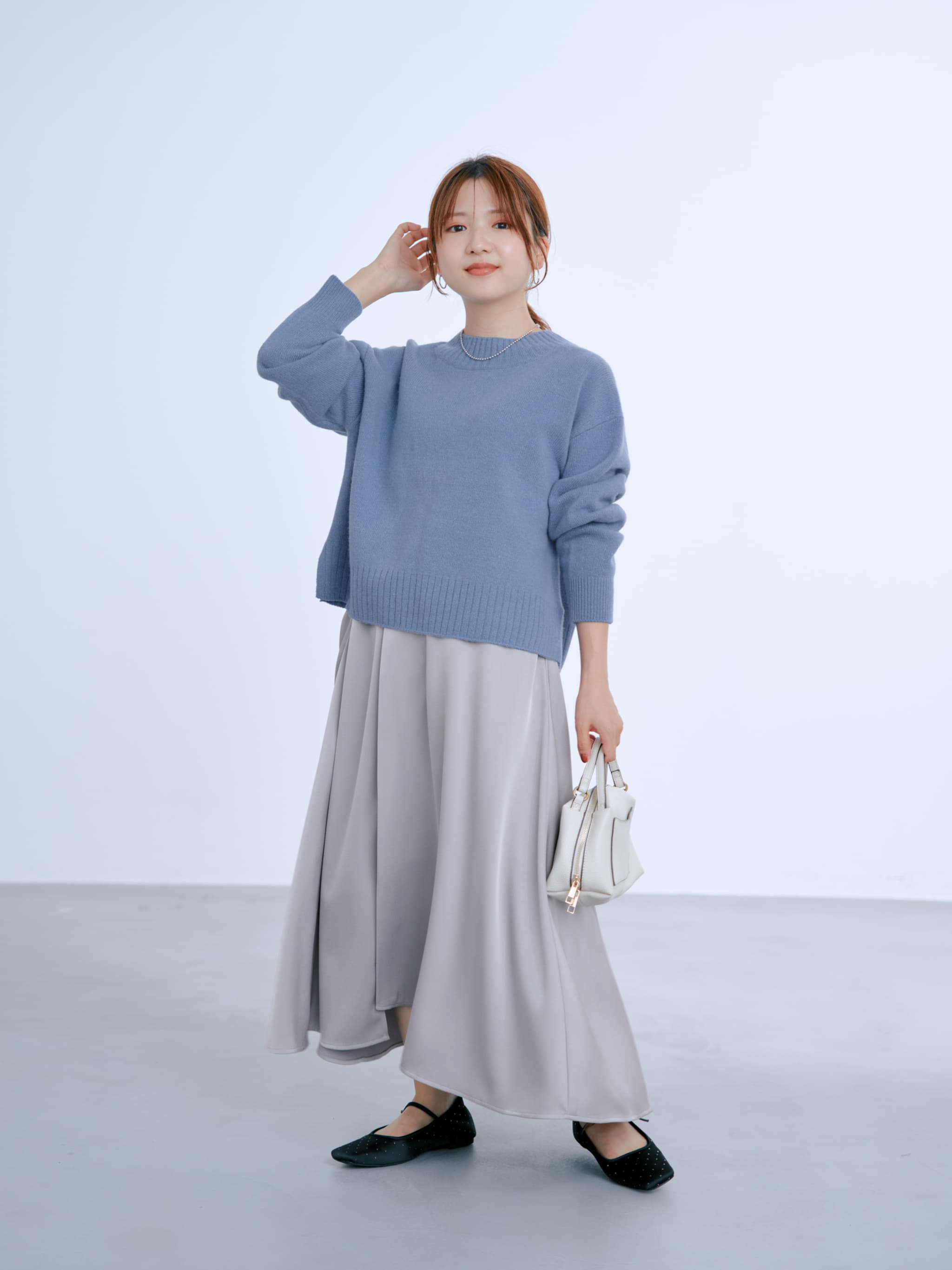 ウールカシミヤボトルネックニット | 小柄・低身長女性向け