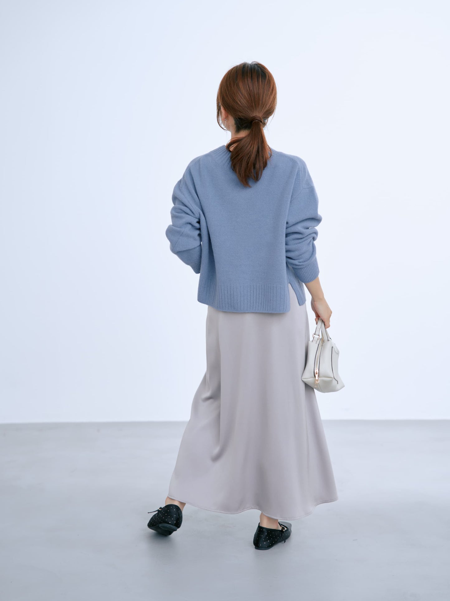 ウールカシミヤボトルネックニット　[通常]