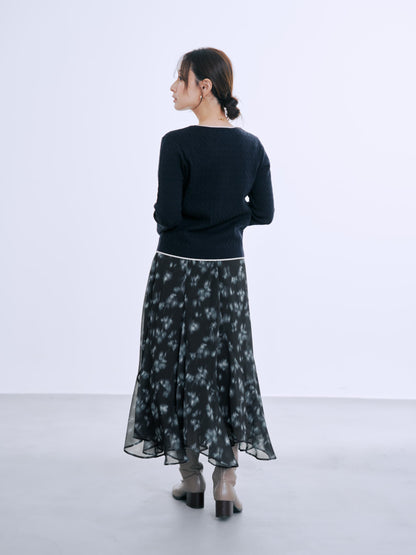 ミニケーブルリブニット　[通常]