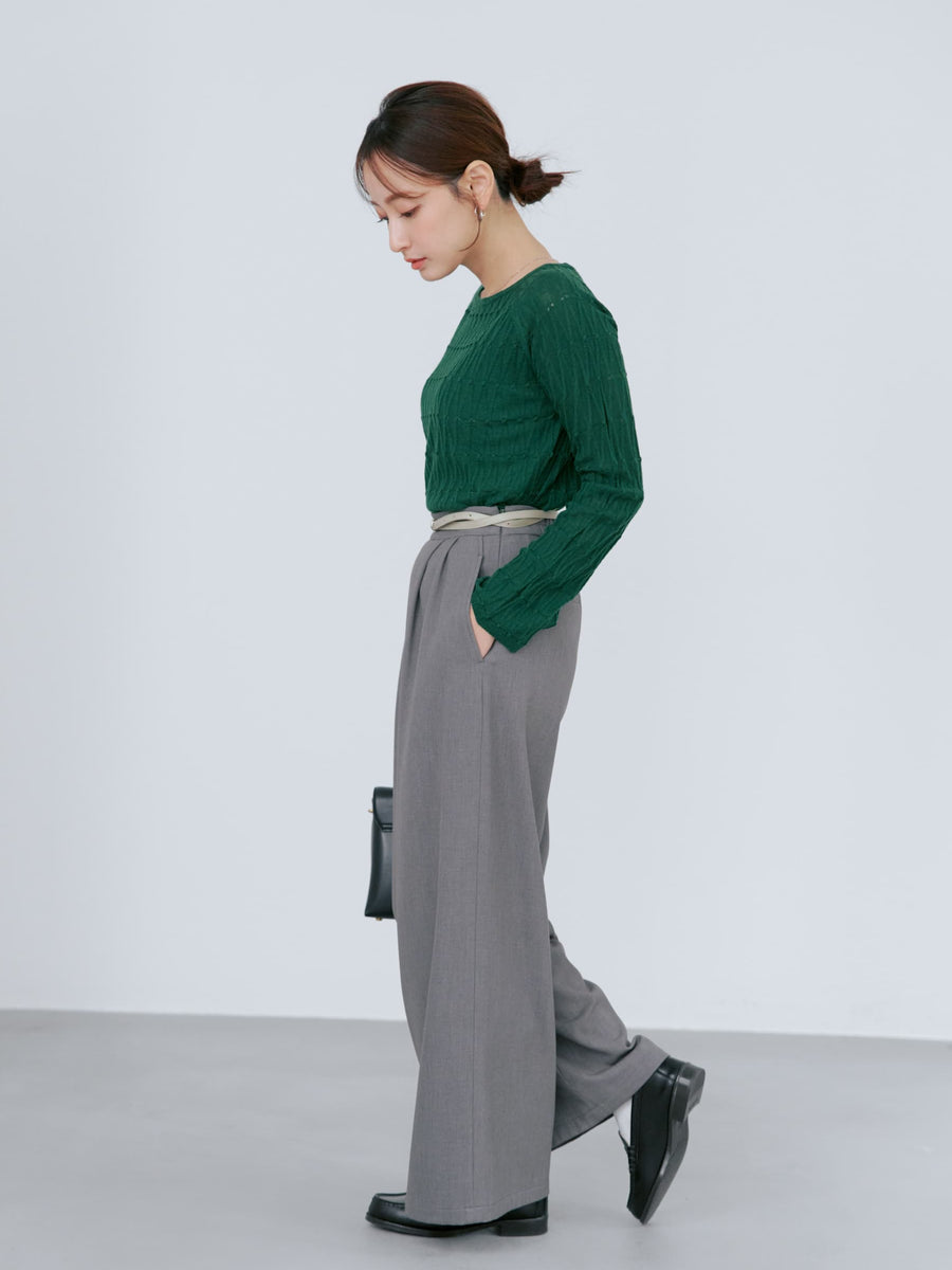 ジオメトリックウールニット　[通常]