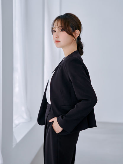 ソフトドビーノーカラージャケット　[通常]